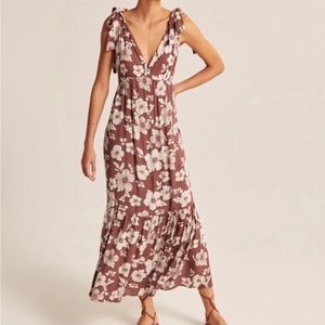 Abercrombie tie strap baby doll dress